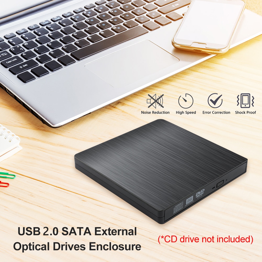 ÷̾  ̺ ̽ USB 2.0 SATA ܺ DVD CD-ROM RW P Ŭ 5Gbps Ʈ ũž ǻ ׼